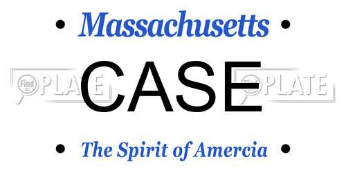 CASE Massachusetts License Plate