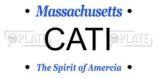 CATI Massachusetts License Plate