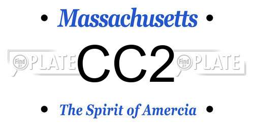CC2 Massachusetts License Plate