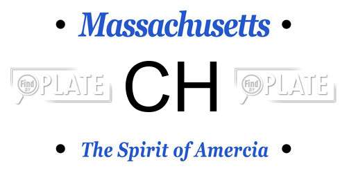 CH Massachusetts License Plate