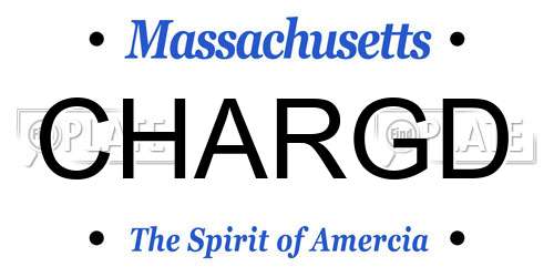 CHARGD Massachusetts License Plate