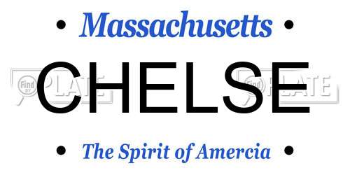 CHELSE Massachusetts License Plate