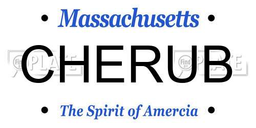 CHERUB Massachusetts License Plate