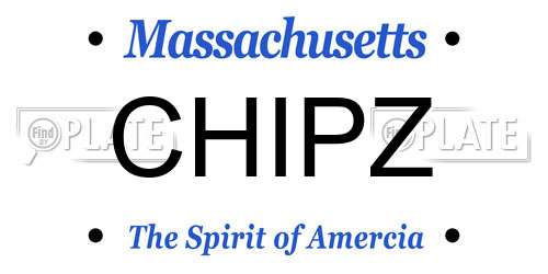 CHIPZ Massachusetts License Plate
