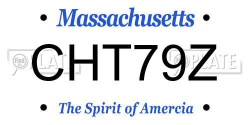 CHT79Z Massachusetts License Plate