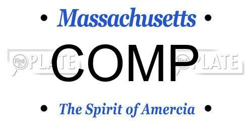 COMP Massachusetts License Plate