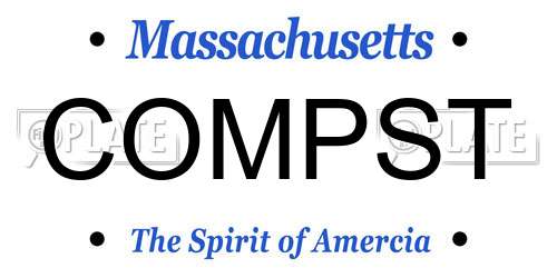 COMPST Massachusetts License Plate