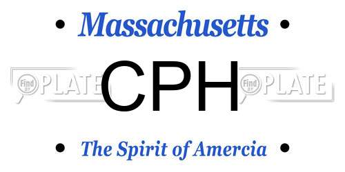 CPH Massachusetts License Plate