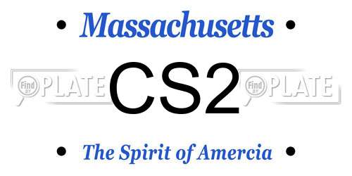 CS2 Massachusetts License Plate