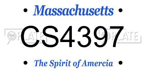 CS4397 Massachusetts License Plate