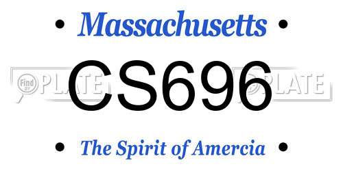 CS696 Massachusetts License Plate