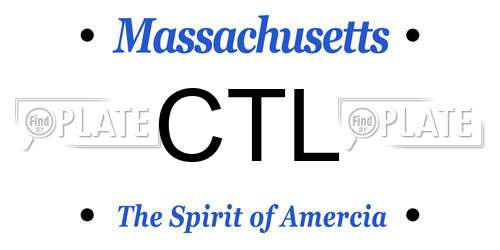 CTL Massachusetts License Plate