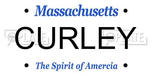 CURLEY Massachusetts License Plate