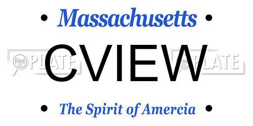 CVIEW Massachusetts License Plate