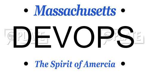 DEVOPS Massachusetts License Plate