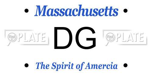 DG Massachusetts License Plate