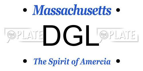 DGL Massachusetts License Plate