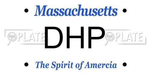 DHP Massachusetts License Plate