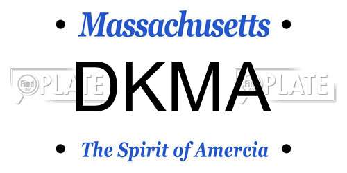 DKMA Massachusetts License Plate