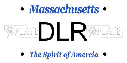 DLR Massachusetts License Plate