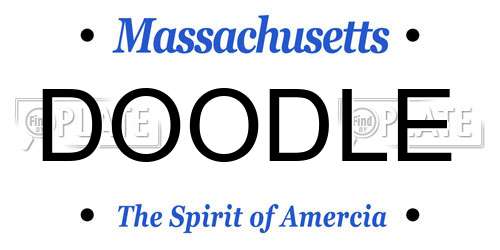 DOODLE Massachusetts License Plate