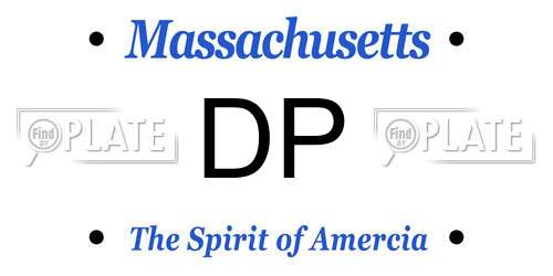 DP Massachusetts License Plate
