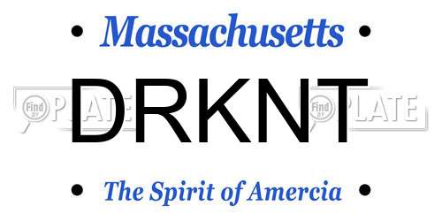 DRKNT Massachusetts License Plate