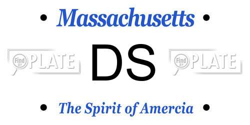 DS Massachusetts License Plate