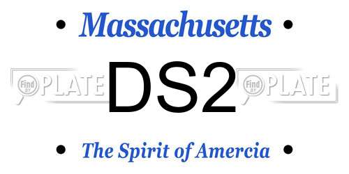 DS2 Massachusetts License Plate