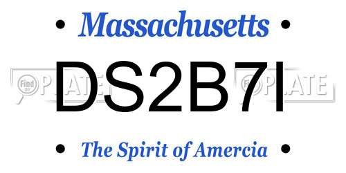 DS2B7I Massachusetts License Plate