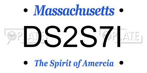 DS2S7I Massachusetts License Plate