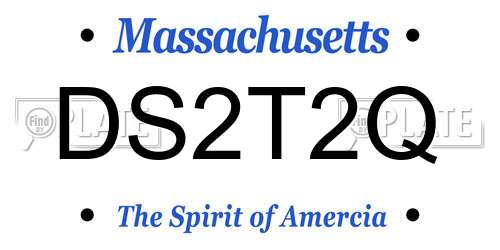 DS2T2Q Massachusetts License Plate