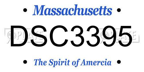 DSC3395 Massachusetts License Plate