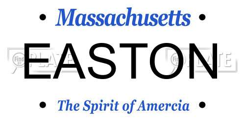 EASTON Massachusetts License Plate