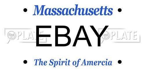 EBAY Massachusetts License Plate
