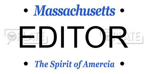 EDITOR Massachusetts License Plate