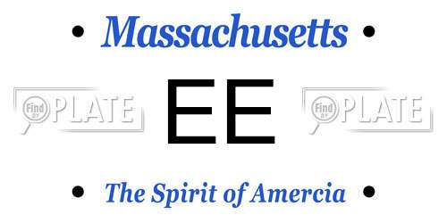 EE Massachusetts License Plate