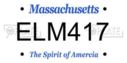 ELM417 Massachusetts License Plate