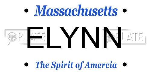 ELYNN Massachusetts License Plate