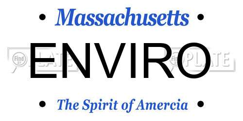 ENVIRO Massachusetts License Plate