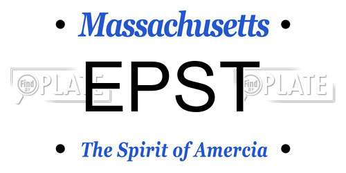 EPST Massachusetts License Plate