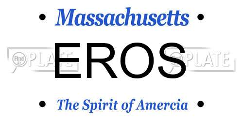 EROS Massachusetts License Plate