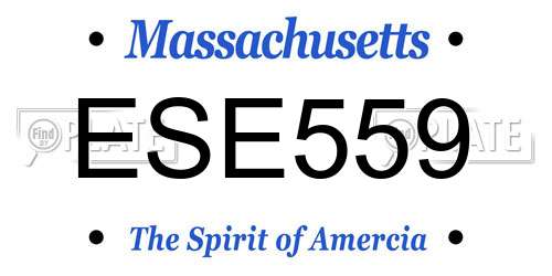 ESE559 Massachusetts License Plate