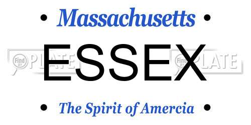 ESSEX Massachusetts License Plate