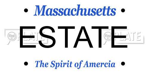 ESTATE Massachusetts License Plate