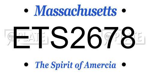 ETS2678 Massachusetts License Plate