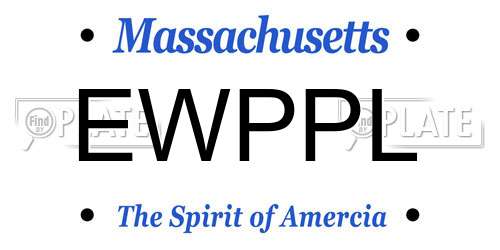 EWPPL Massachusetts License Plate