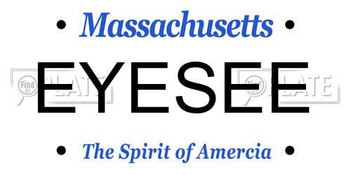 EYESEE Massachusetts License Plate