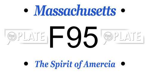 F95 Massachusetts License Plate