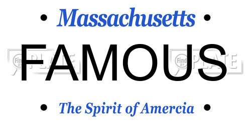 FAMOUS Massachusetts License Plate